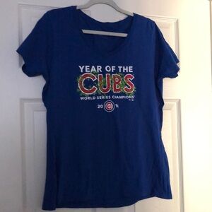 Blue Chicago Cubs World Series T-Shirt